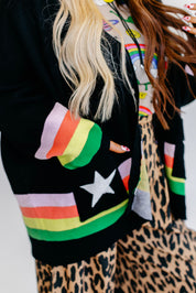 PRE-ORDER: ships by 8/12** Black Saturn Return Cardigan