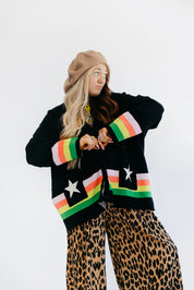 PRE-ORDER: ships by 8/12** Black Saturn Return Cardigan