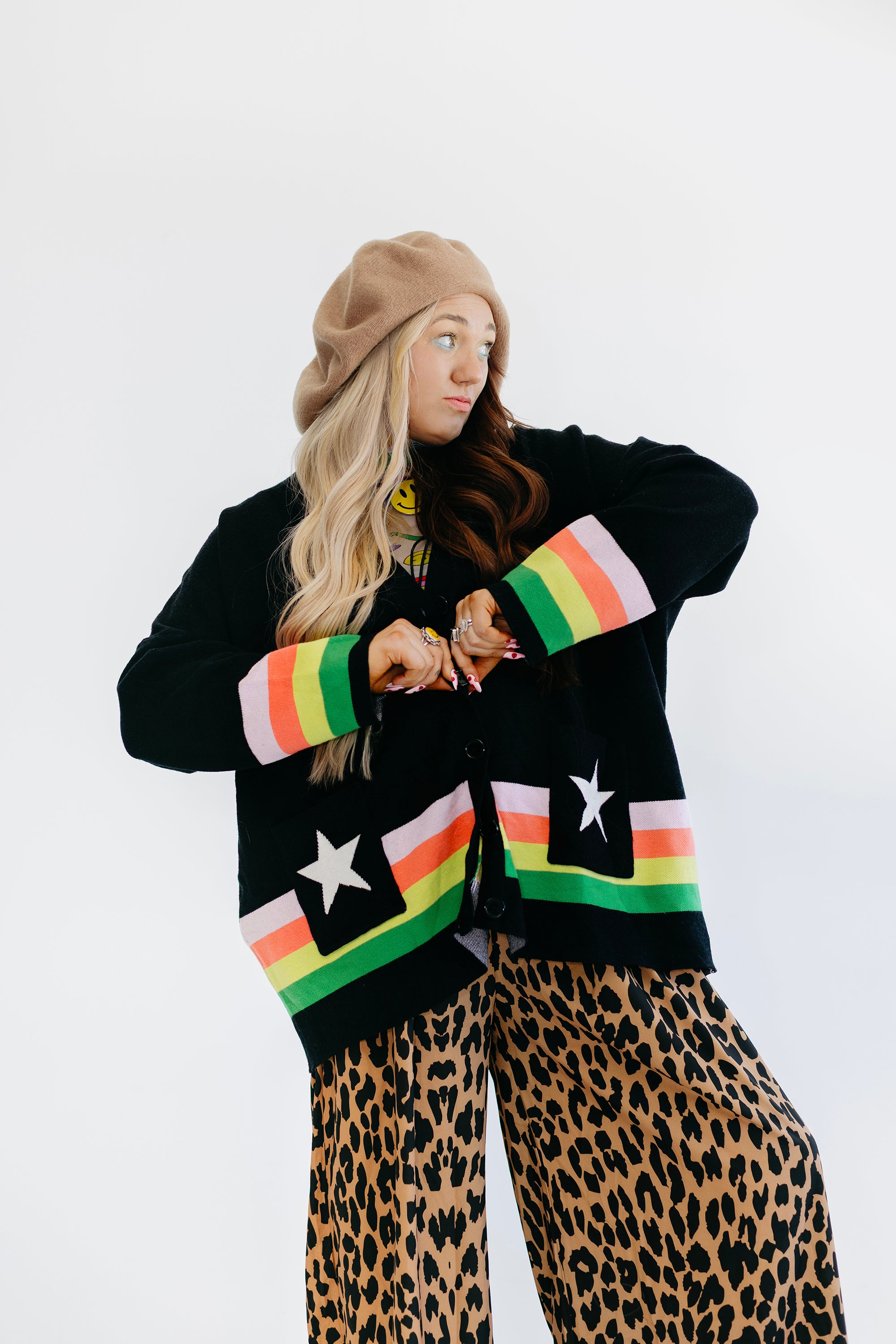 PRE-ORDER: ships by 8/12** Black Saturn Return Cardigan