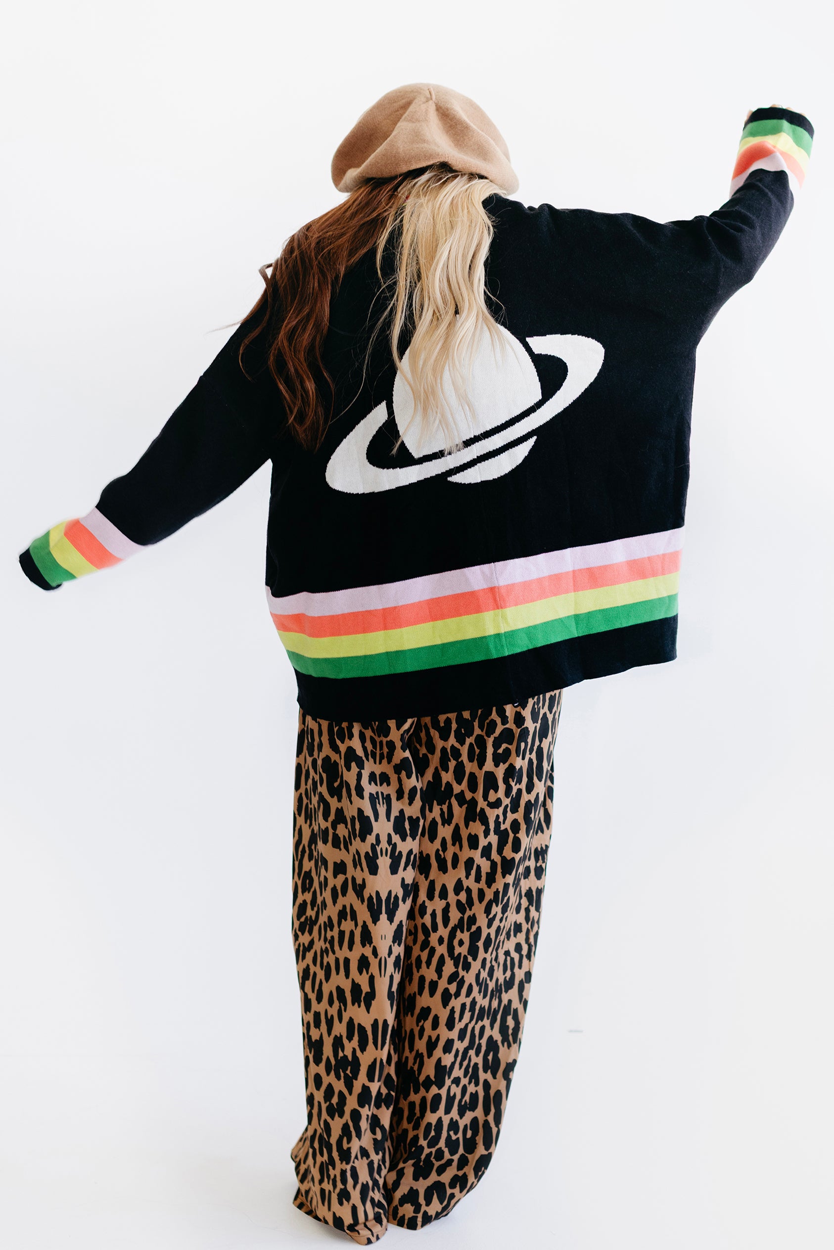 PRE-ORDER: ships by 8/12** Black Saturn Return Cardigan