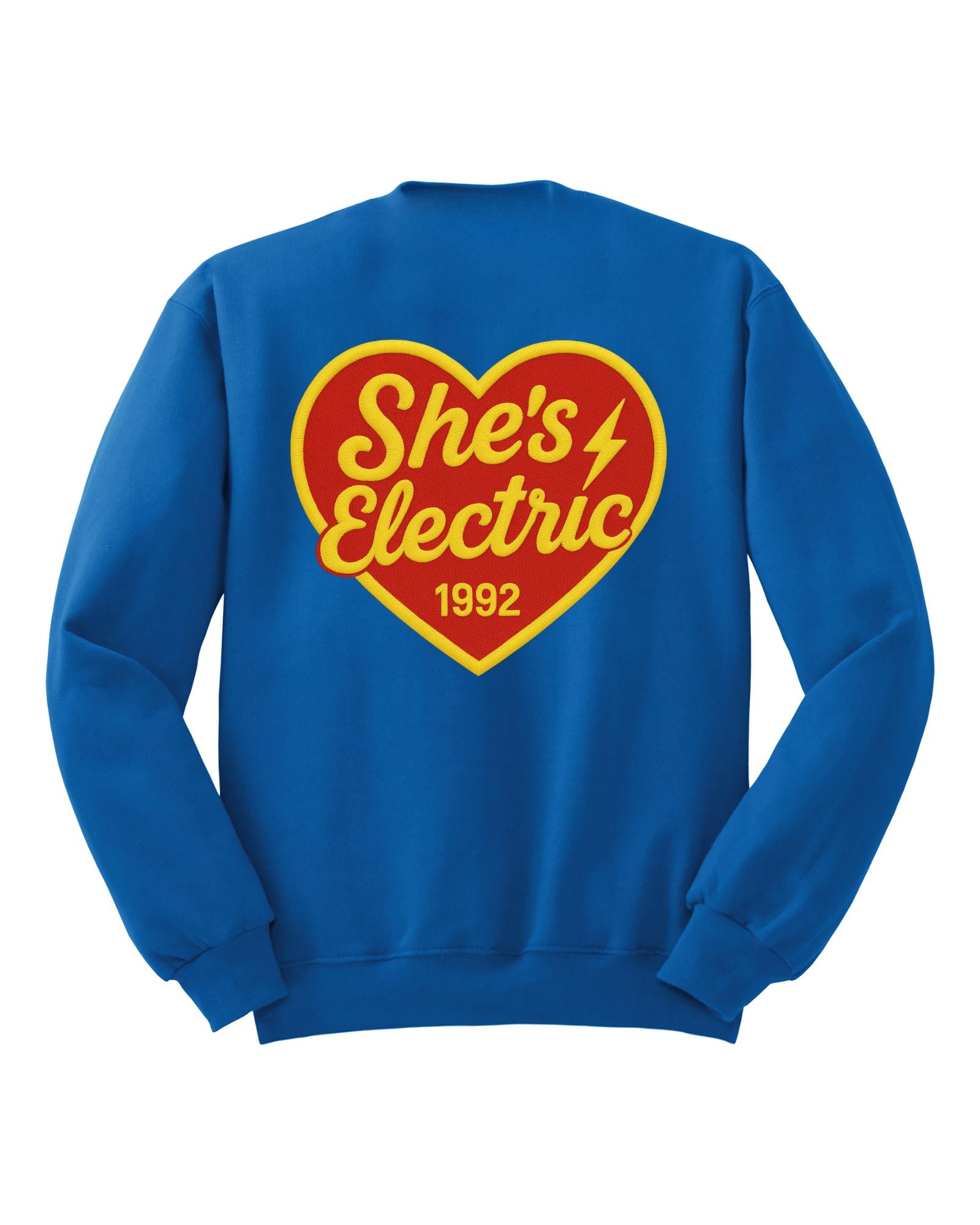 She's Electric - Royal Graphic Crew (Front + Back)