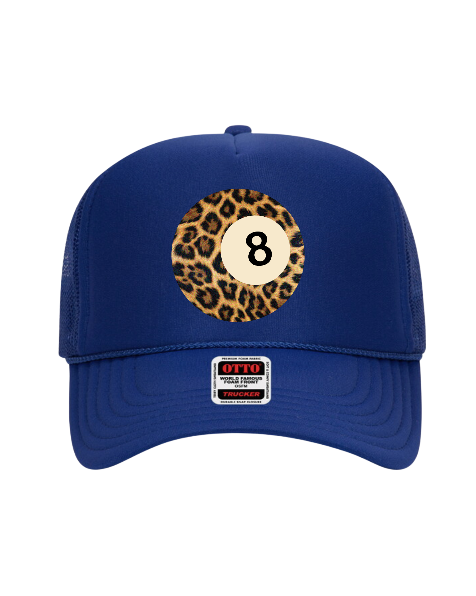 Fierce 8 Ball Trucker Hat (Royal Blue)