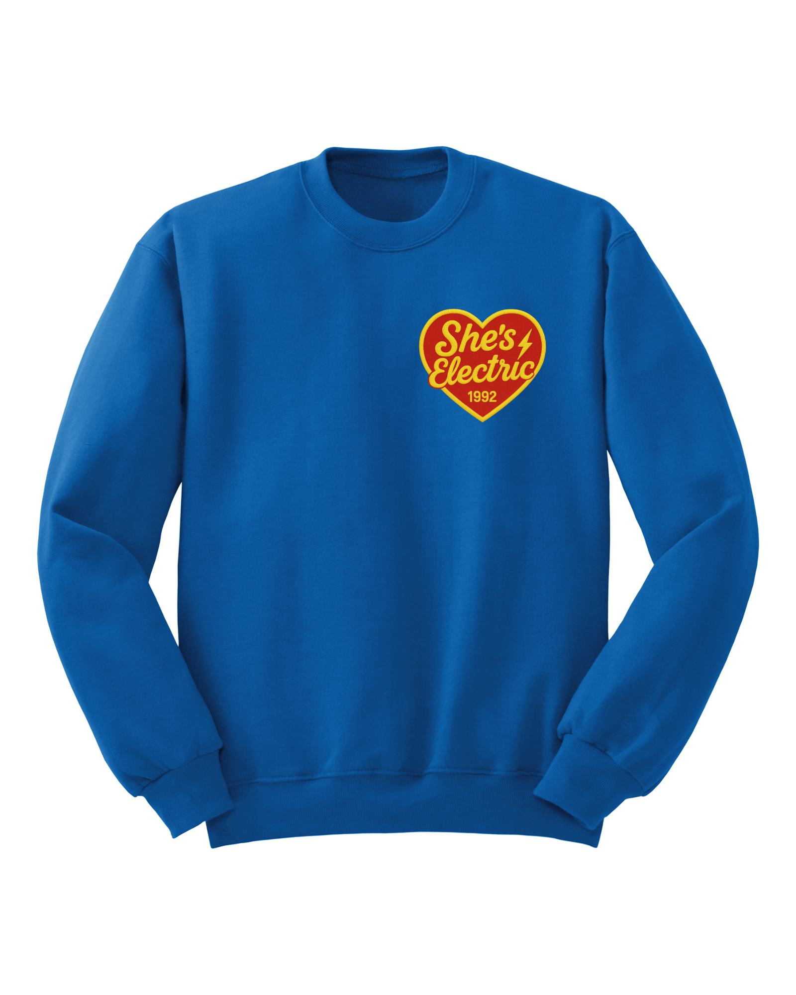 She's Electric - Royal Graphic Crew (Front + Back)