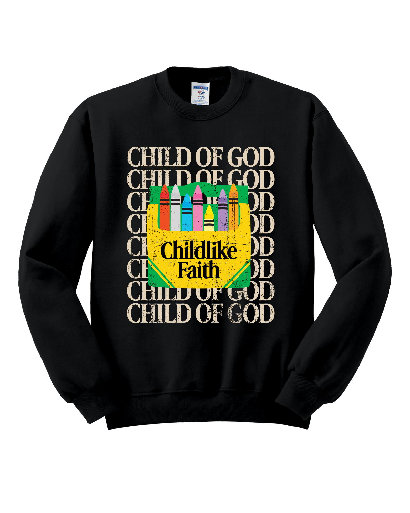 Childlike Faith - Black Graphic Crew