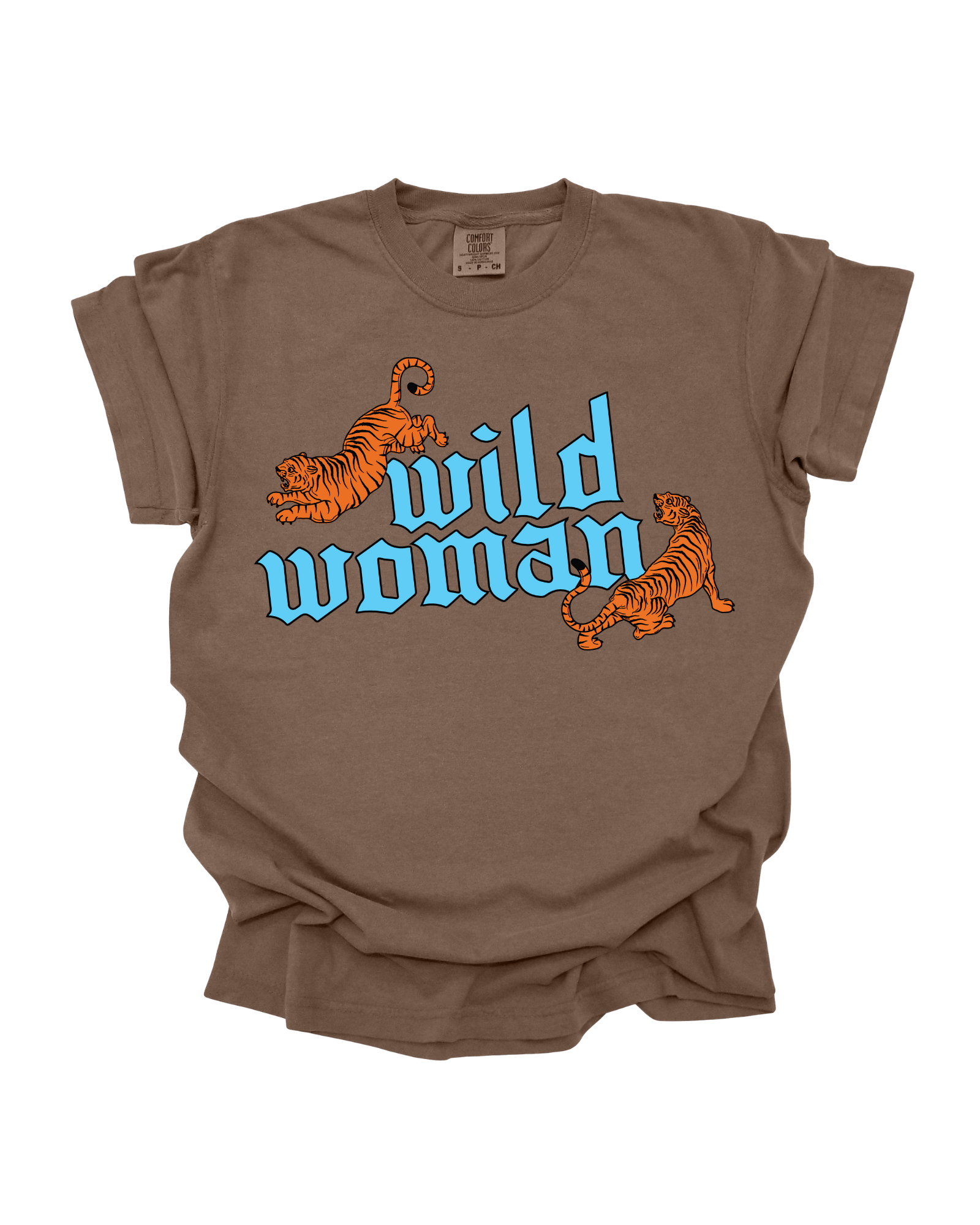 Wild Woman Tee - Espresso (size: S-XXXL)