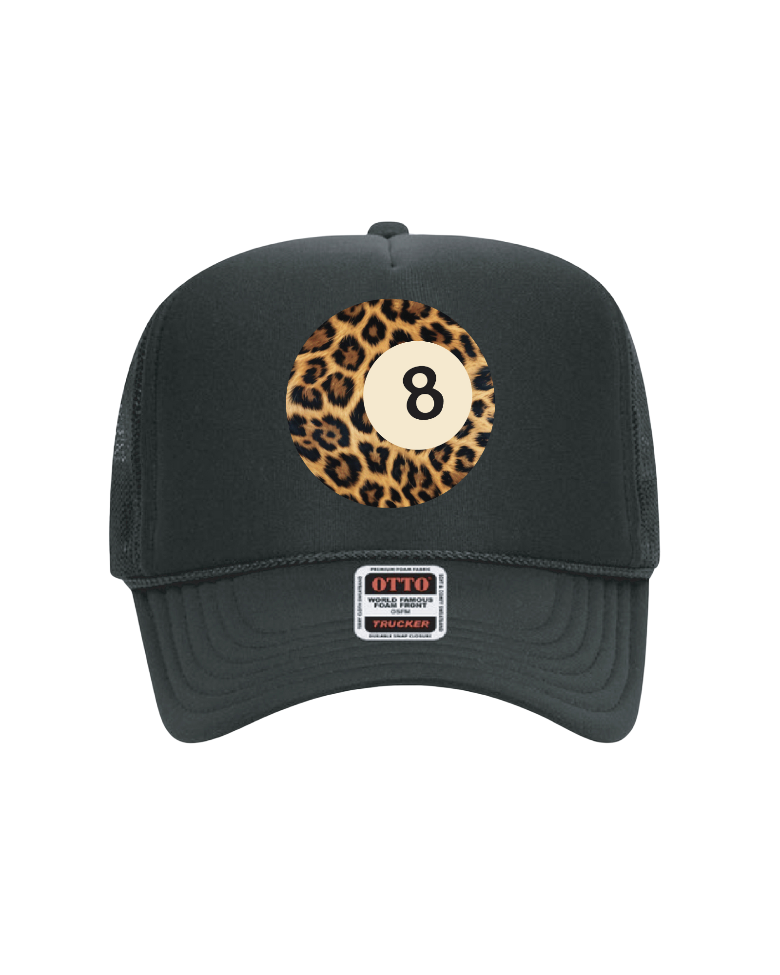 WILD Eight Ball Trucker Hat (Black)