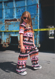 Sk8r Girl Short Sleeve Plissé Set Kid Ave Original
