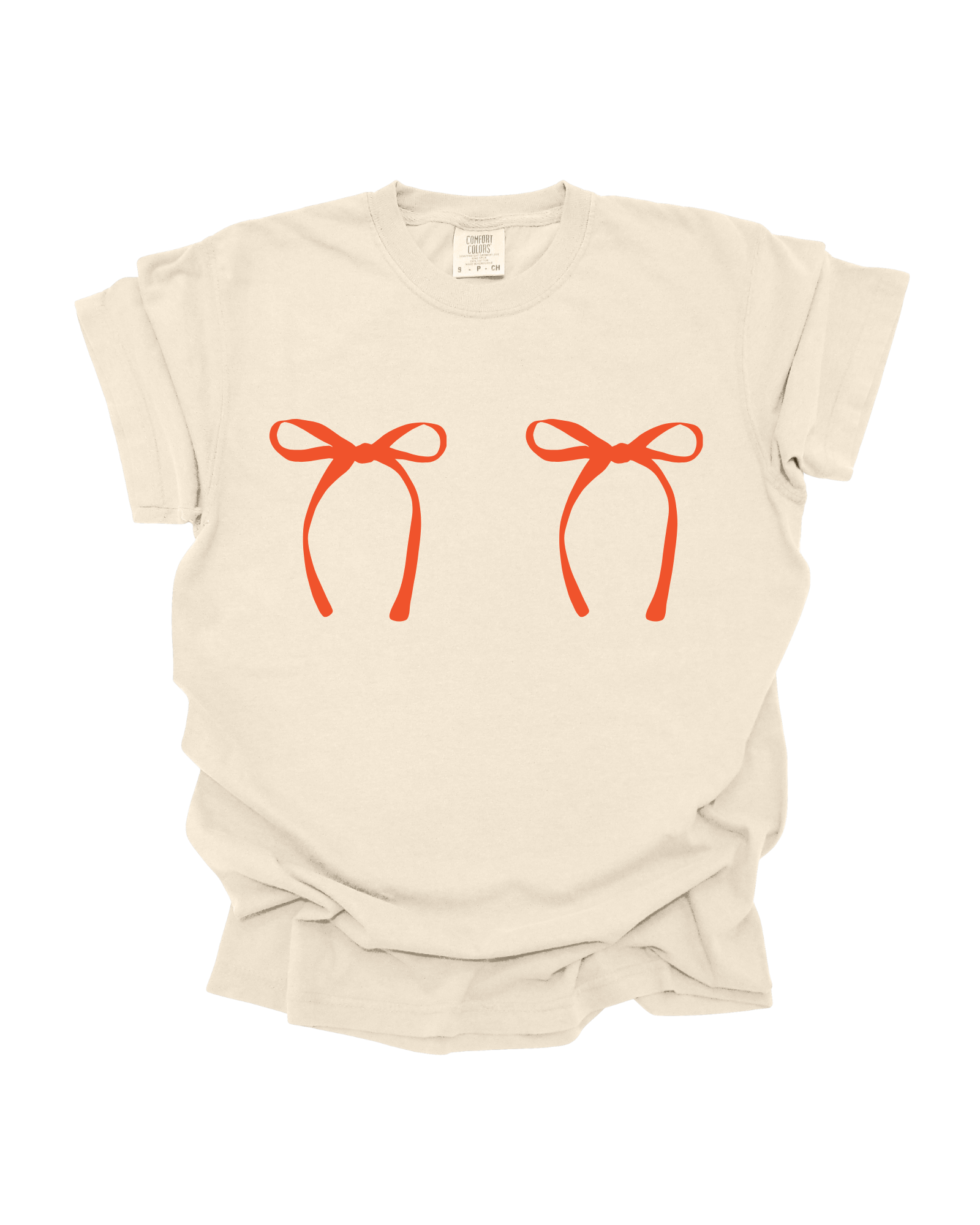 Bows Tee - Ivory (size: S-XXXL)