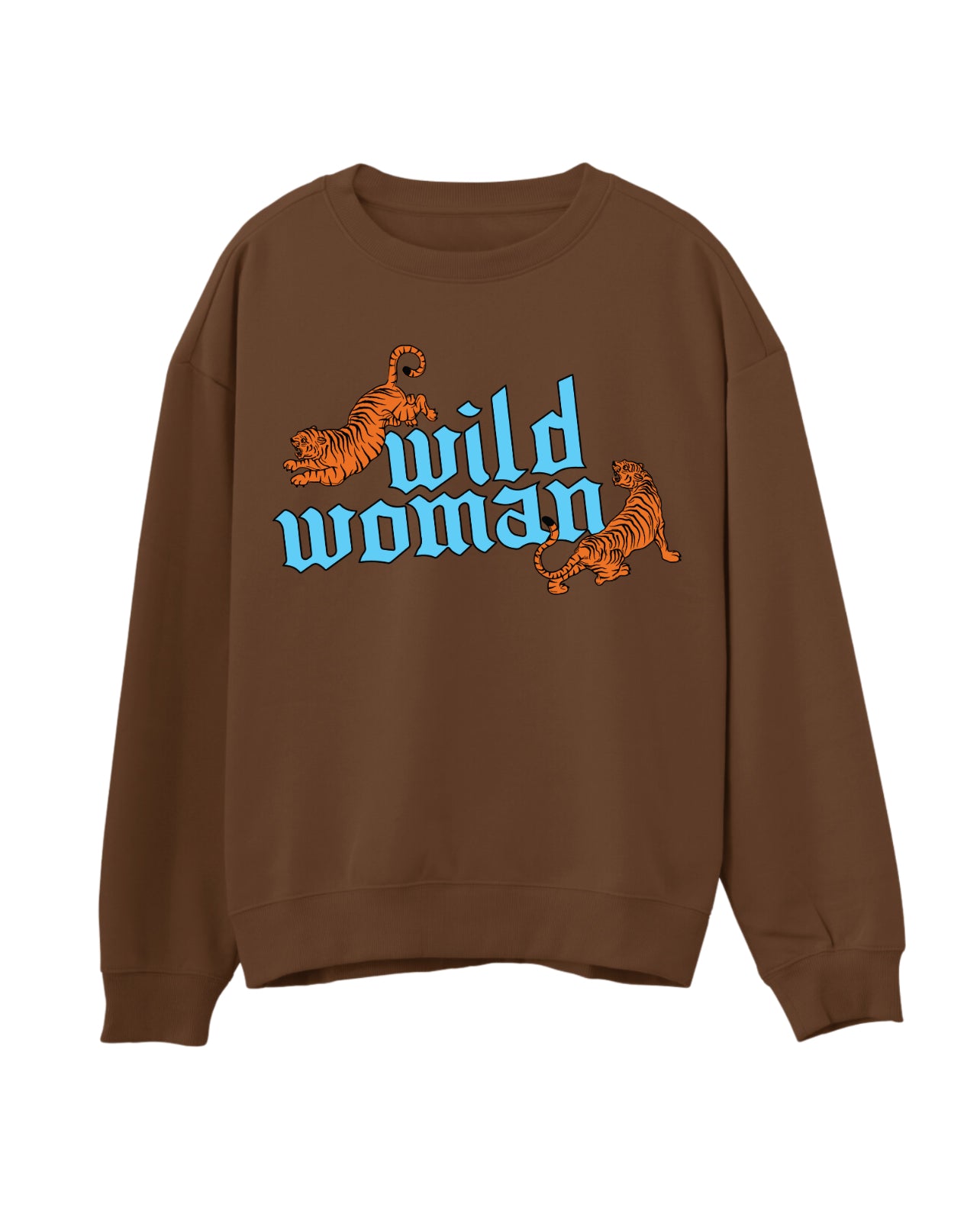 Wild Woman - Brown Crew (Size: S-XXXL)