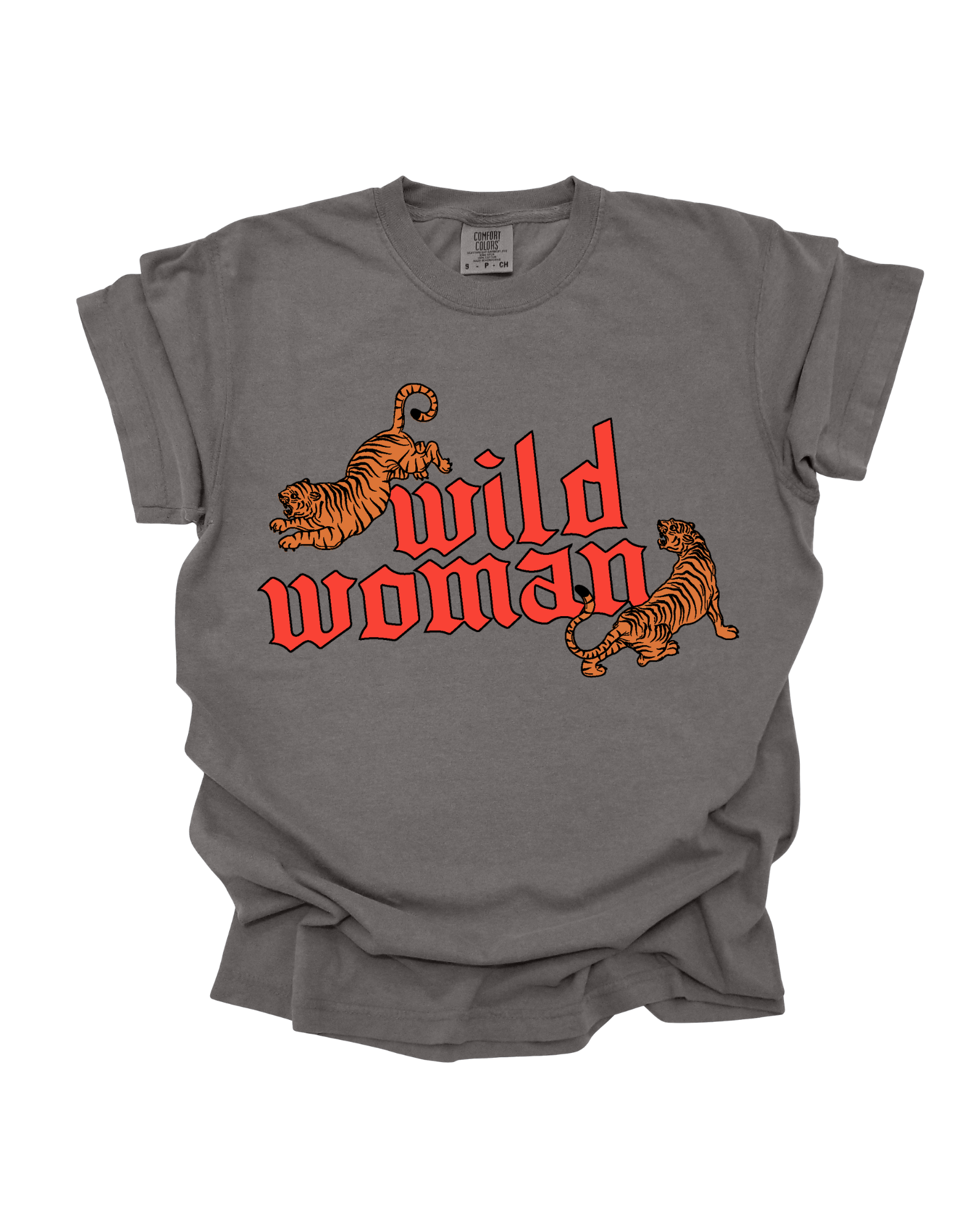 Wild Woman Tee - Pepper (size: S-XXXL)