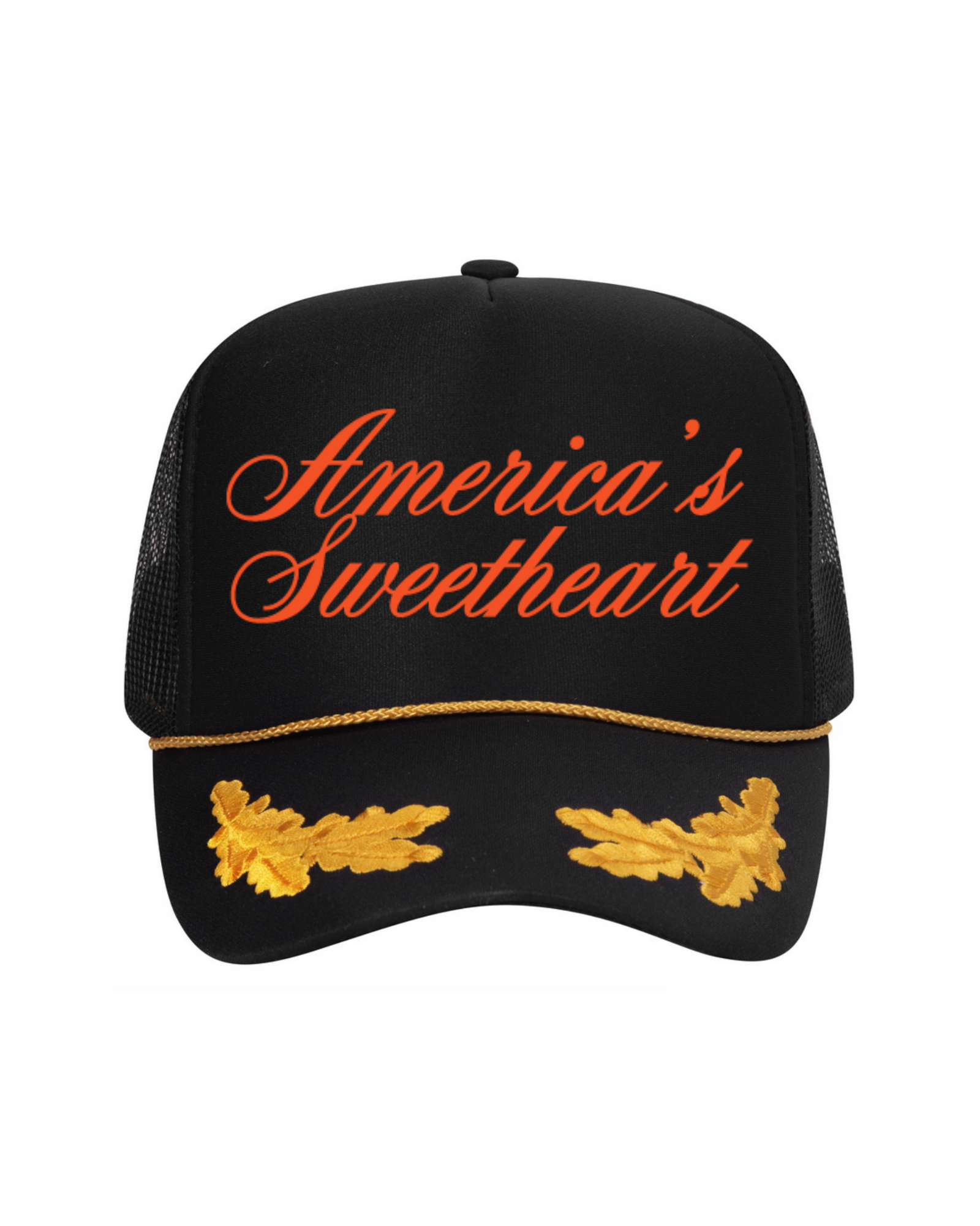 America's Sweetheart Trucker Hat (Captain Black)