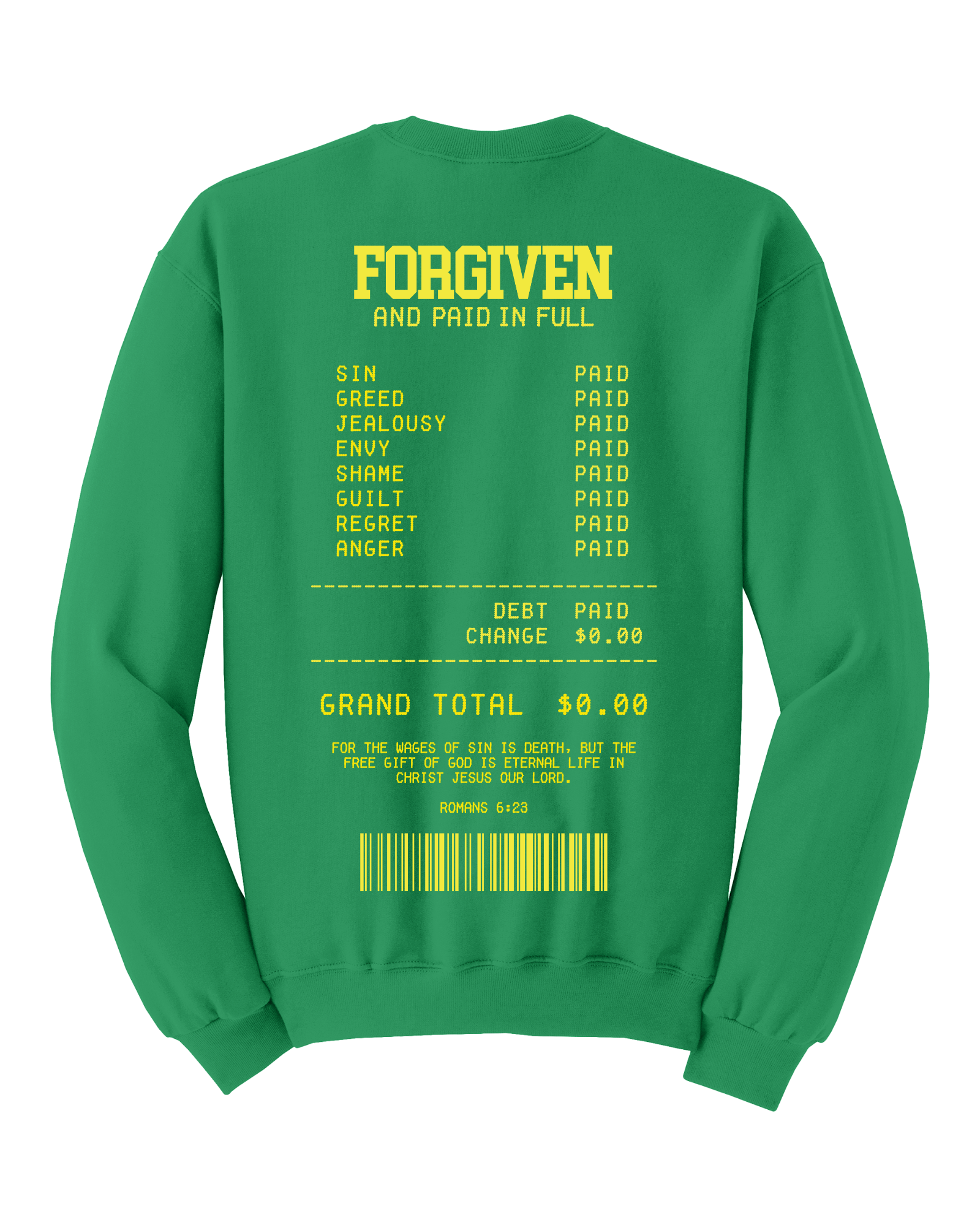 Forgiven - Green Graphic Crew