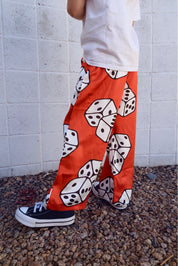 High Stakes Red Dice Trousers - Kid Ave