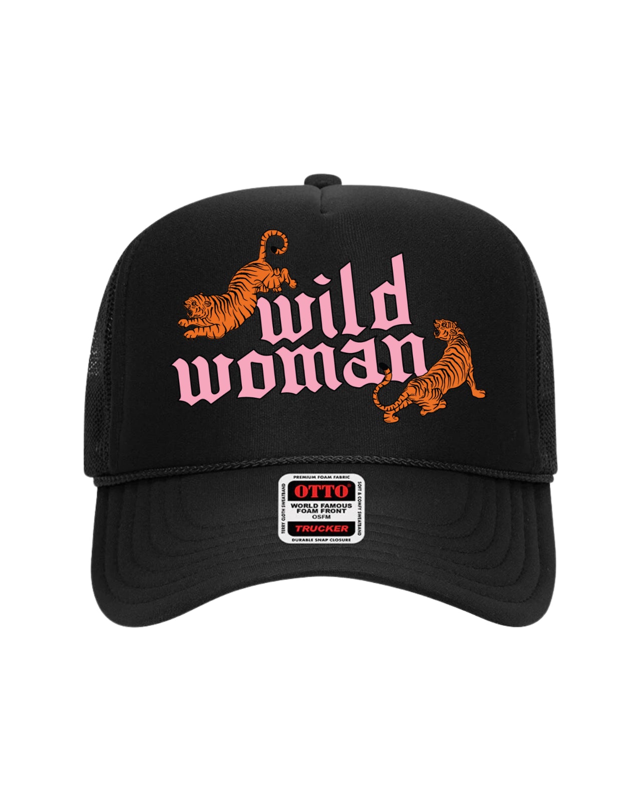 Wild Woman Trucker Hat (Black)