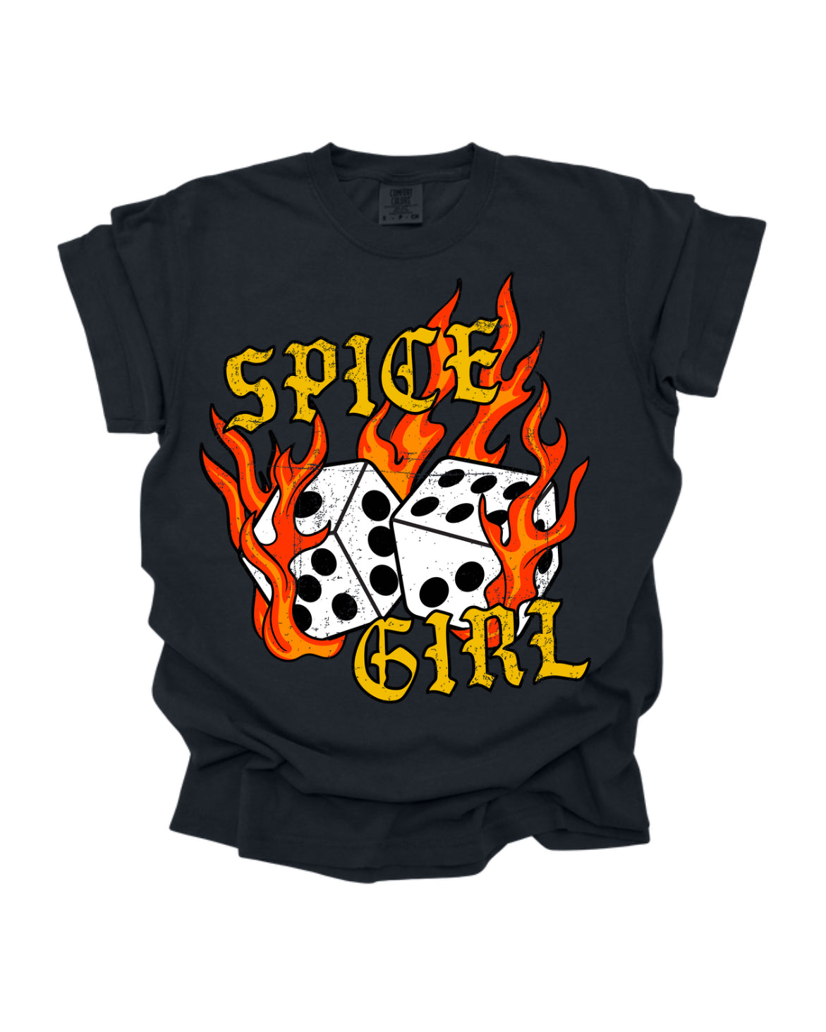 Spice Girl - Black Tee (Size: S-XXXL)