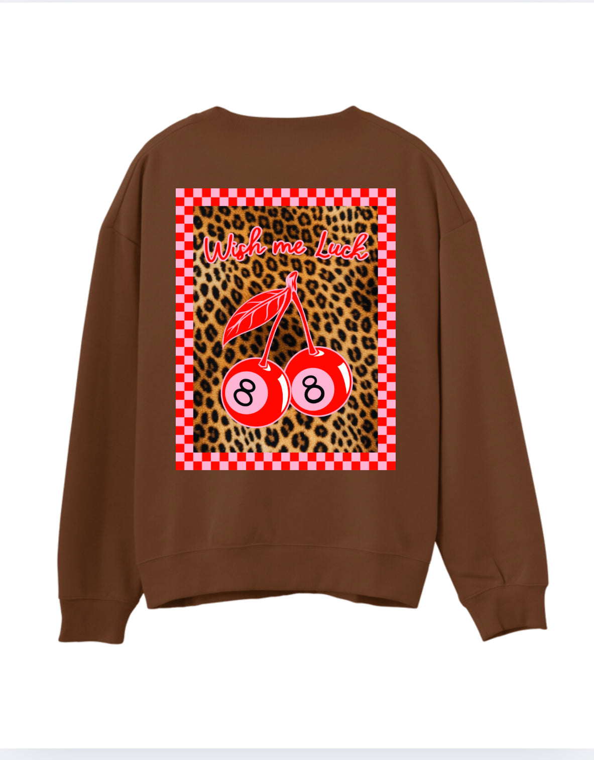 Wish Me Luck - Brown Crew (Size: S-XXXL)