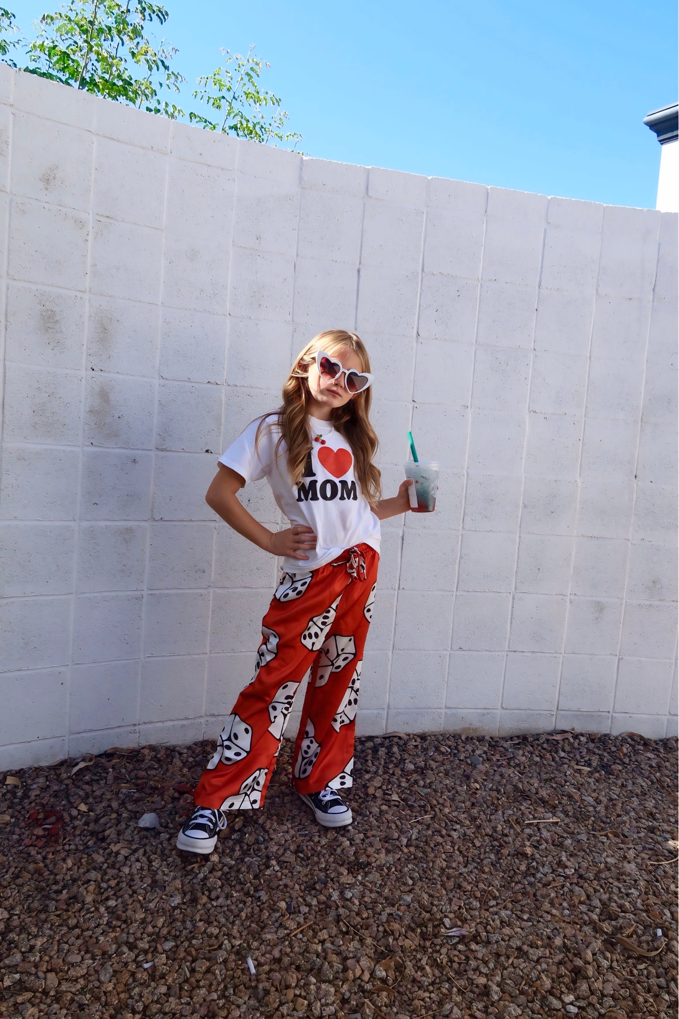 High Stakes Red Dice Trousers - Kid Ave