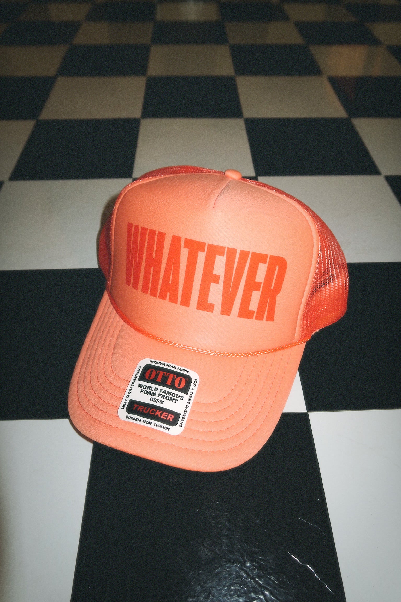 Whatever I Want Trucker Hat (Coral)