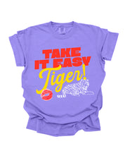 Take It Easy Tiger - Violet Tee (Size: S-XXXL)