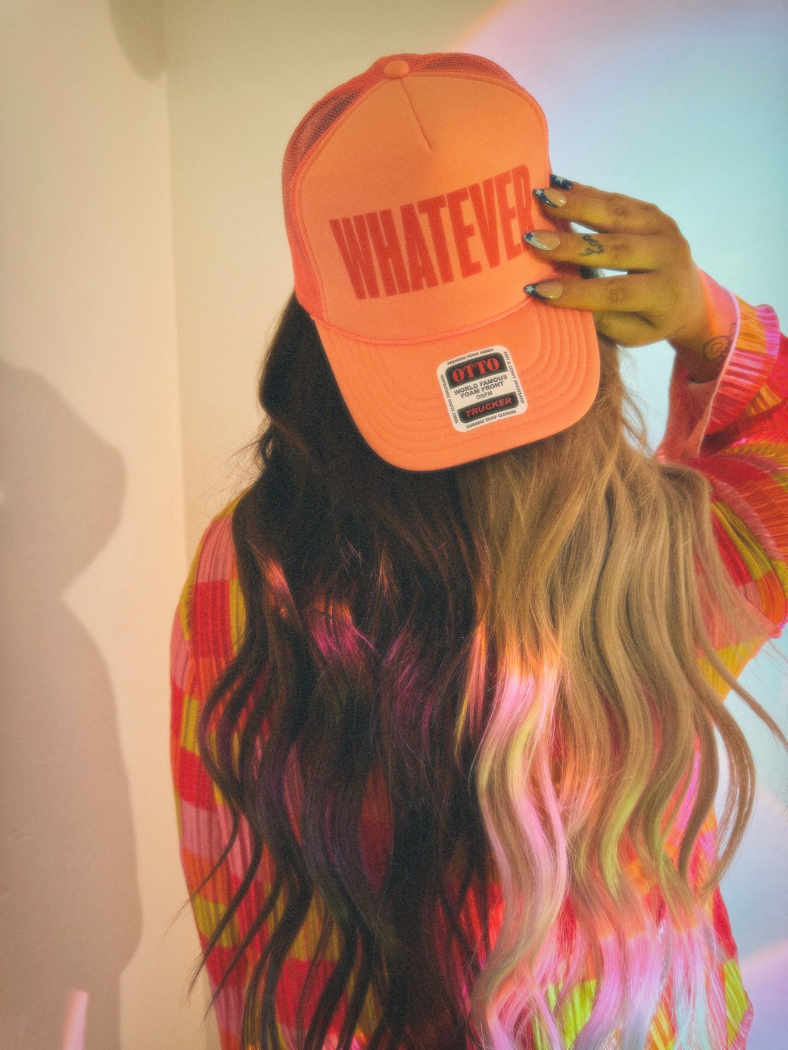 Whatever I Want Trucker Hat (Coral)