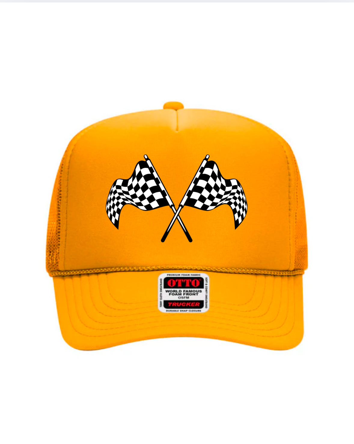 Finish Line Trucker Hat (Yellow)