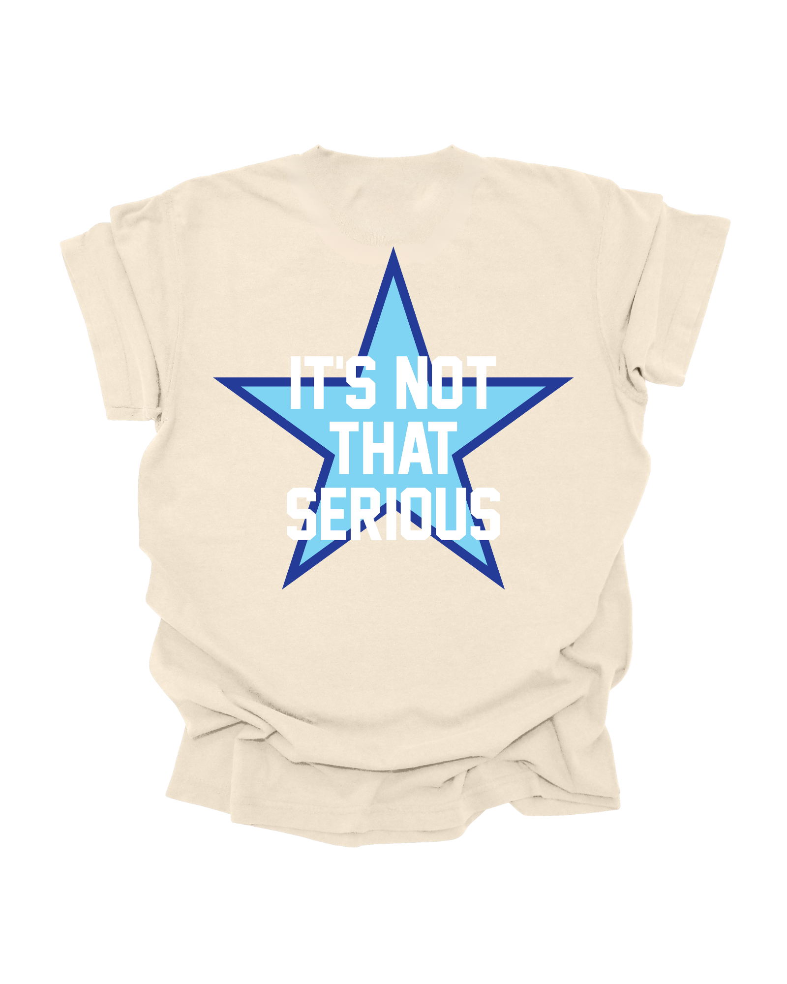 It’s Not That Serious Tee - Ivory (size: S-XXXL)