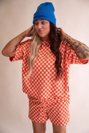 Orange Ya' Glad Shorts Set