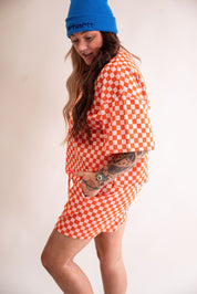 Orange Ya' Glad Shorts Set