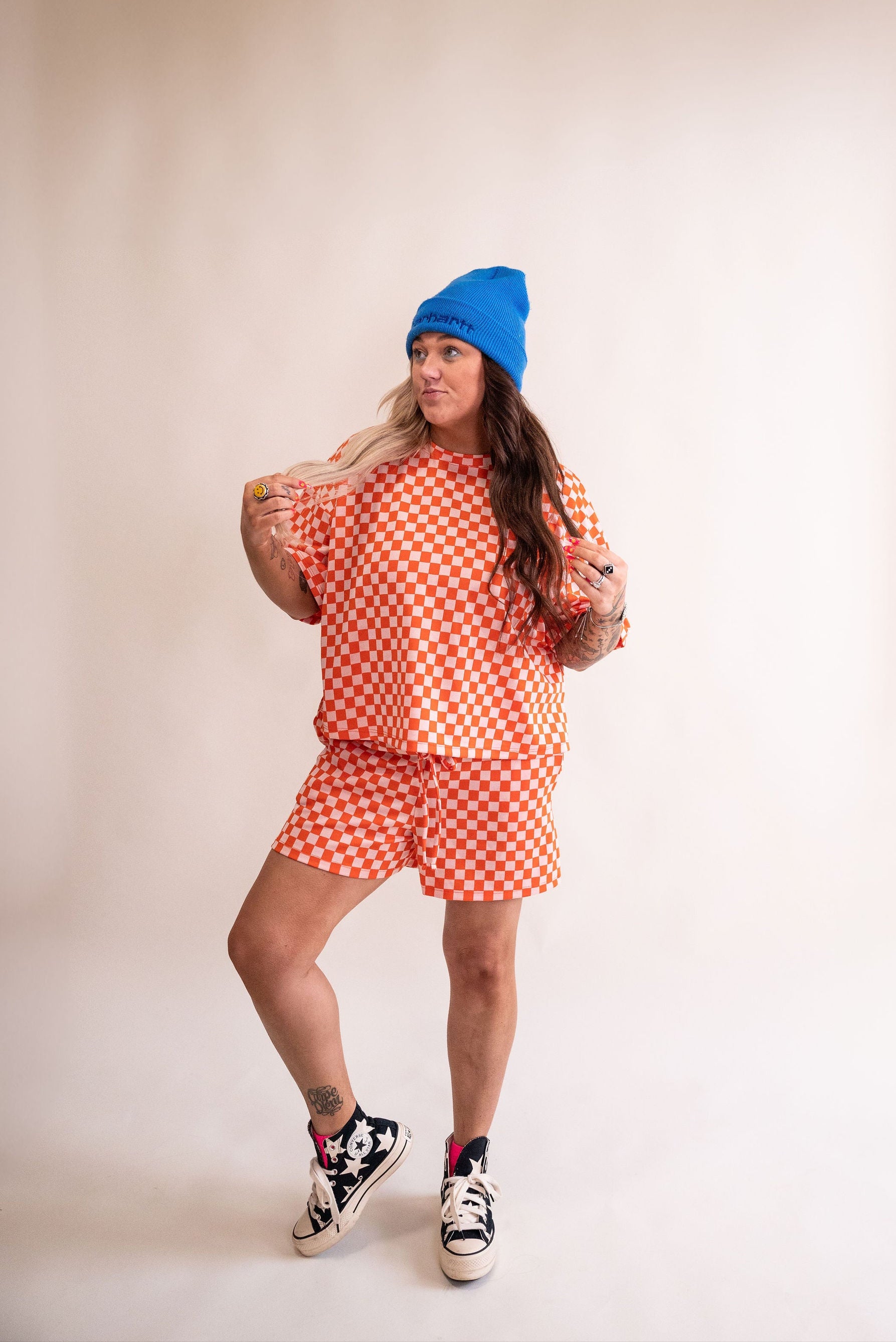 Orange Ya' Glad Shorts Set