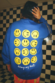 Doing My Best Crewneck - Blue (size: S-XXXL)