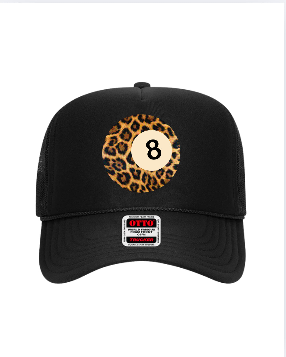 Fierce Eight Ball Trucker Hat (Black)