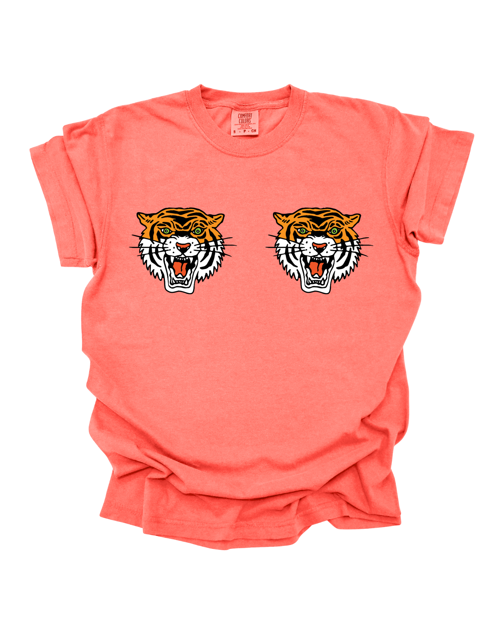 Easy Tiger - Neon Red Orange Graphic Tee