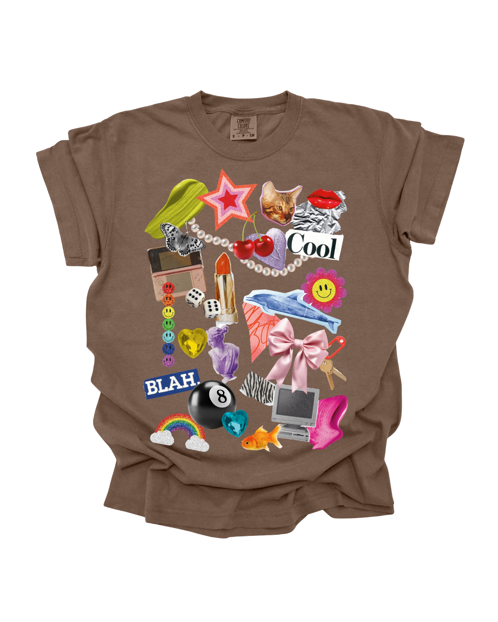 Cool Girl Collage - Espresso Tee (Size: S-XXXL)