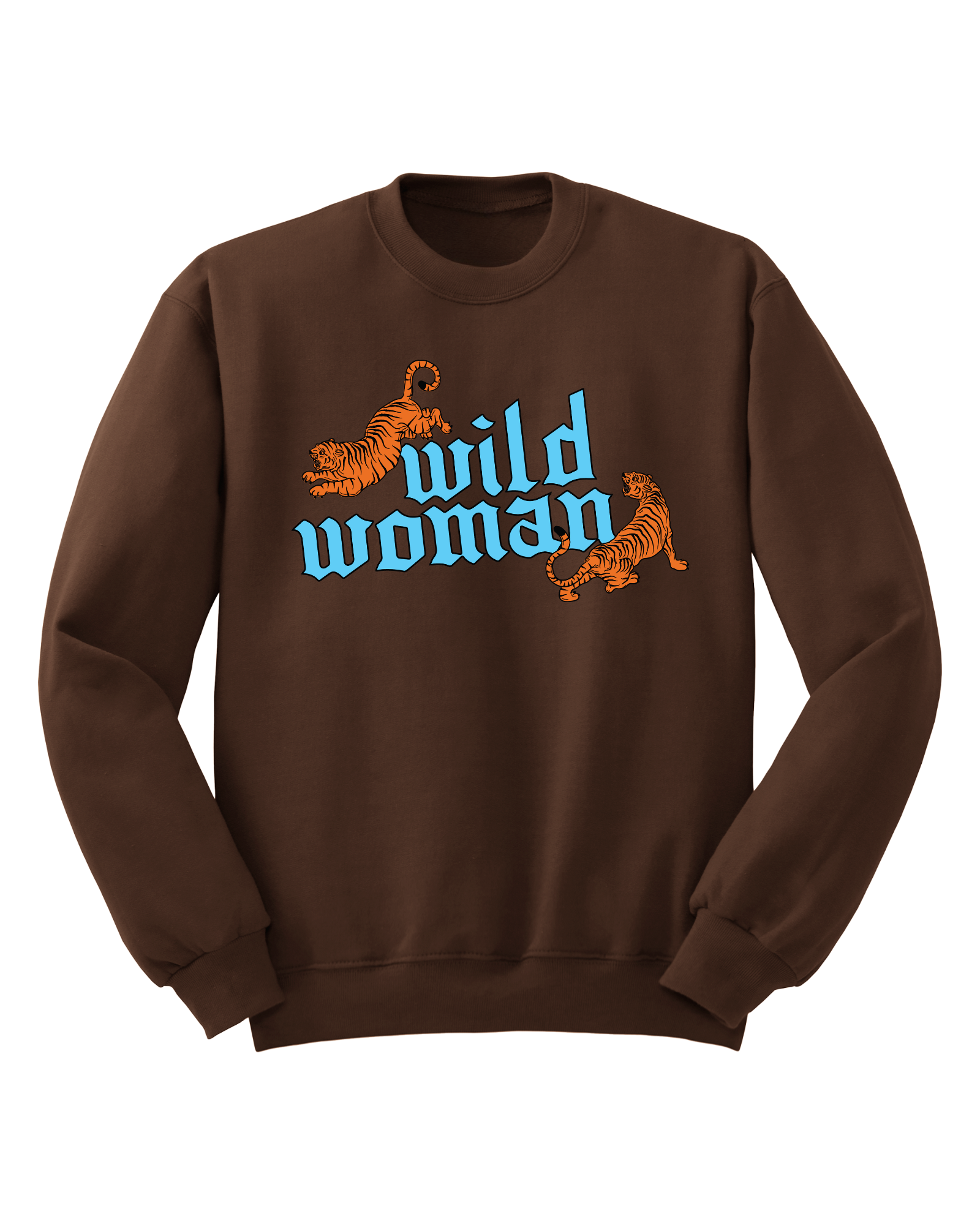 Wild Woman - Chocolate Graphic Crew