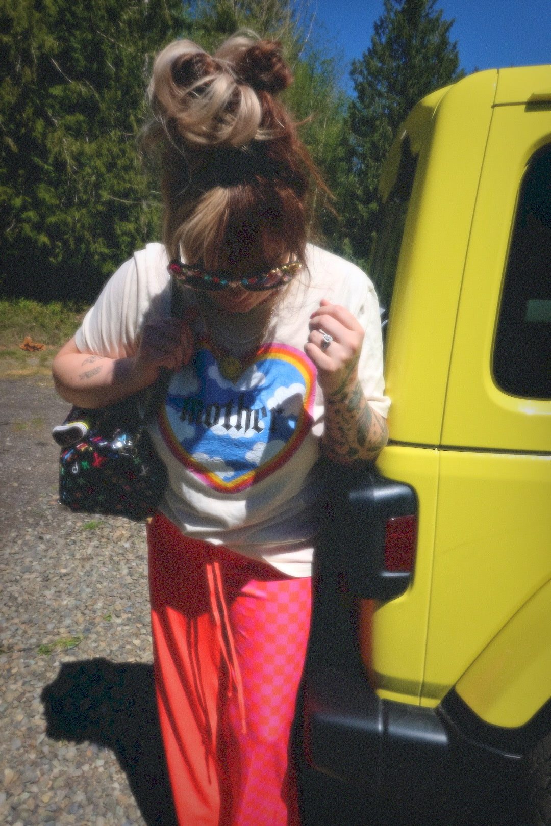 Half & Half Emy Ave™ Original Cropped Pants - RED + PINK **NEW COLORS**